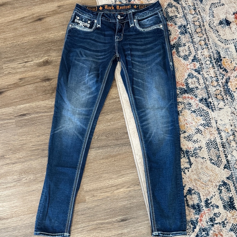 Rock Revival Women's Dark Blue Skinny Jeans